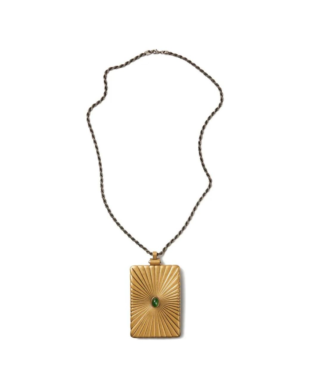 Versace Metallic Circe Locket Necklace