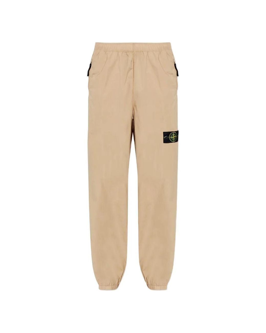 Stone Island Natural Pantalon Tela 'Paracadute' En Coton Stretch 3100049 for men