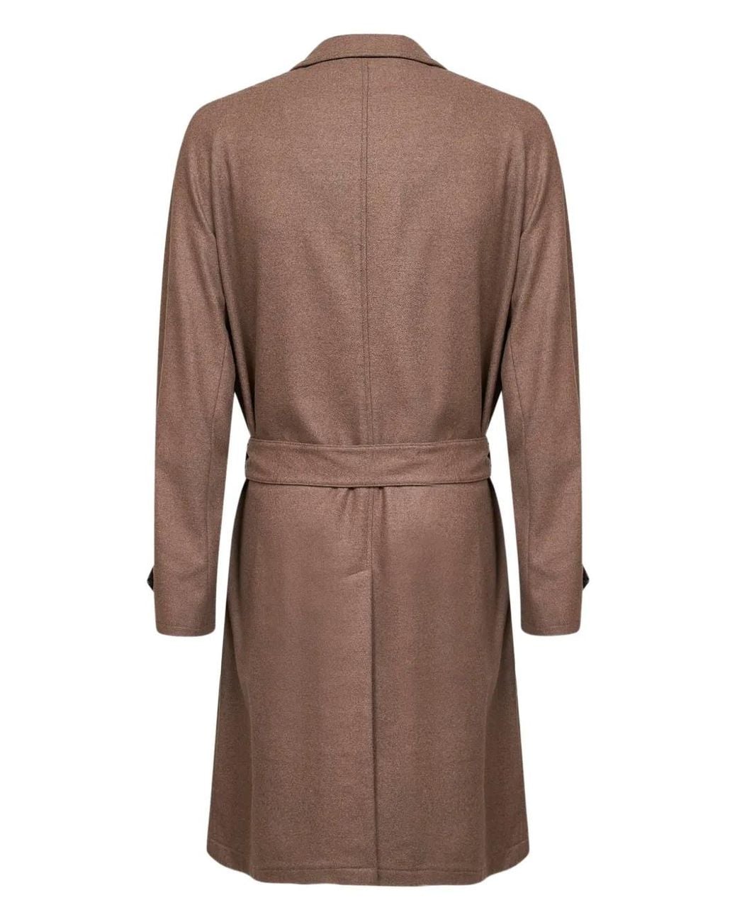 D4.0 Brown Belted Coat for men