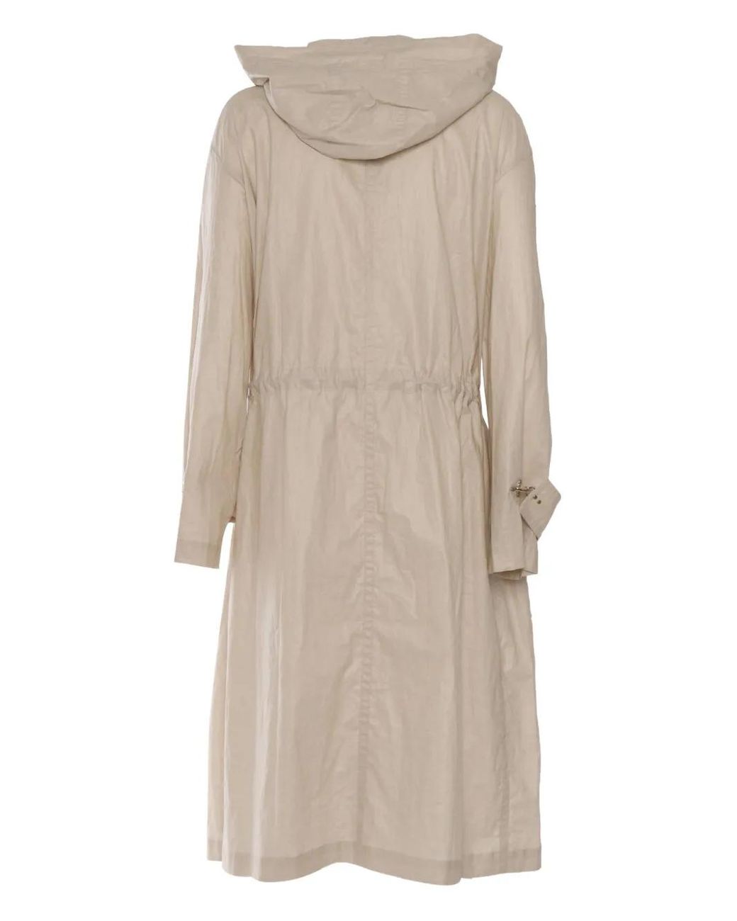 Fay Natural Hooded Drawstring Parka