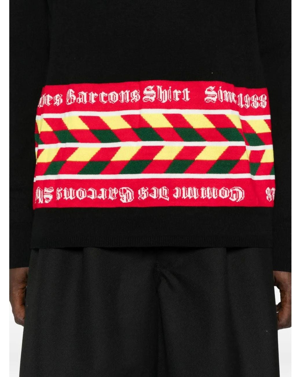 Jersey Con Motivo Geométrico Comme des Garçons de hombre de color Black