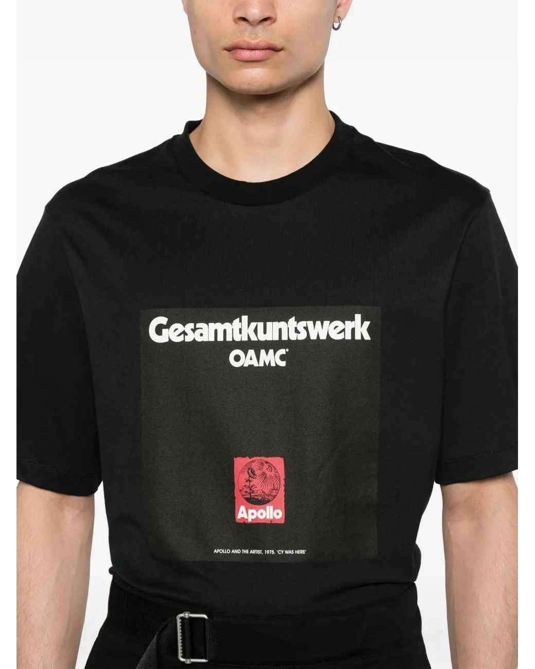OAMC Black Apollo Cotton T-Shirt for men