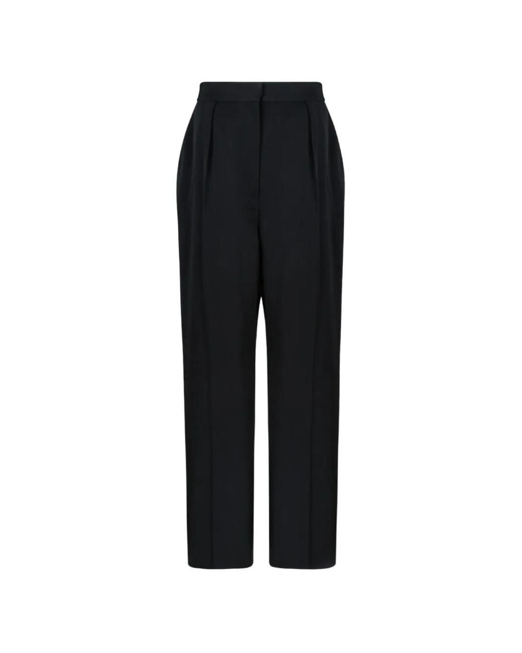 Balmain Straight Plooibroek in het Black