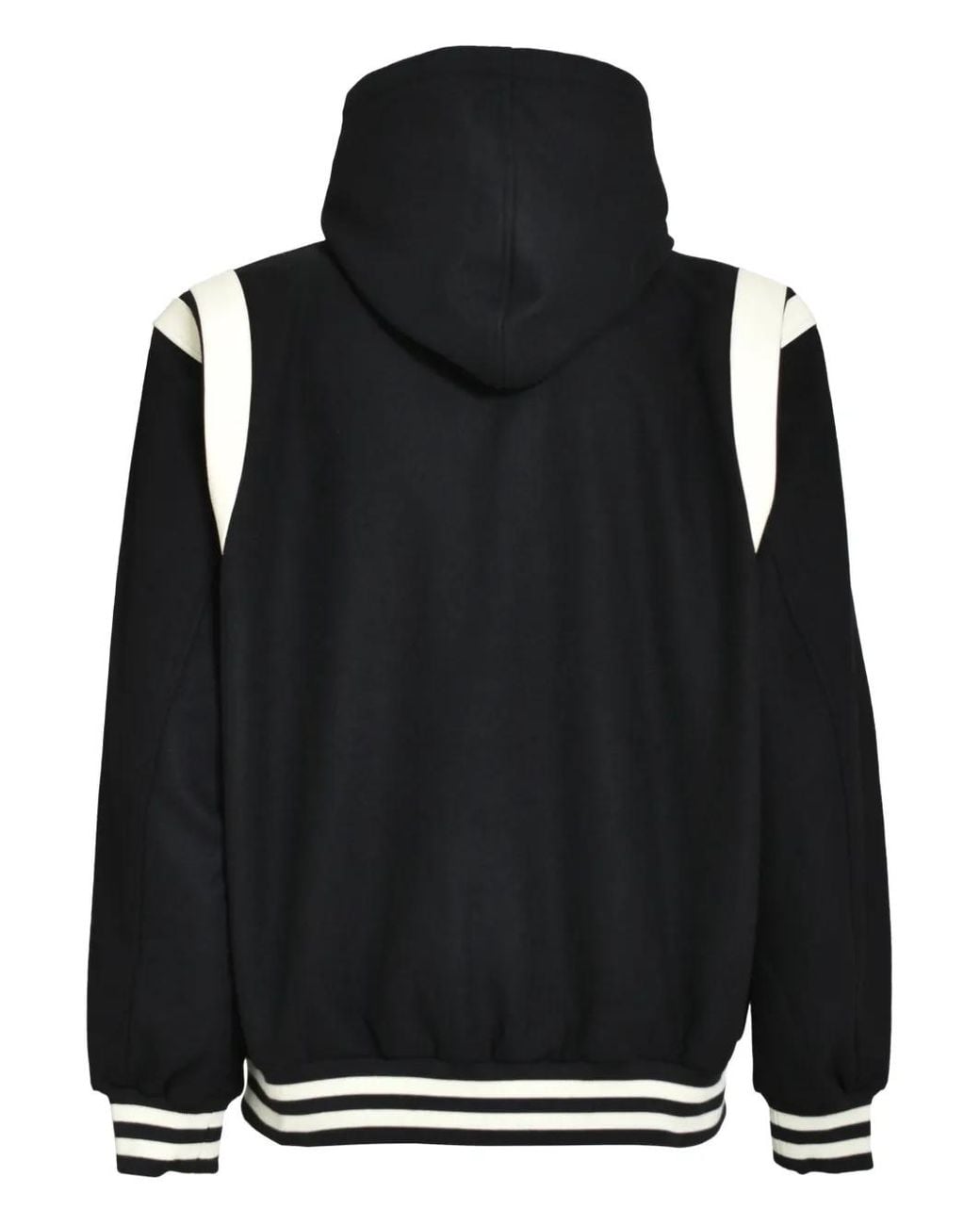 BREATH Black Logo-Patch Bomber Jacket for men