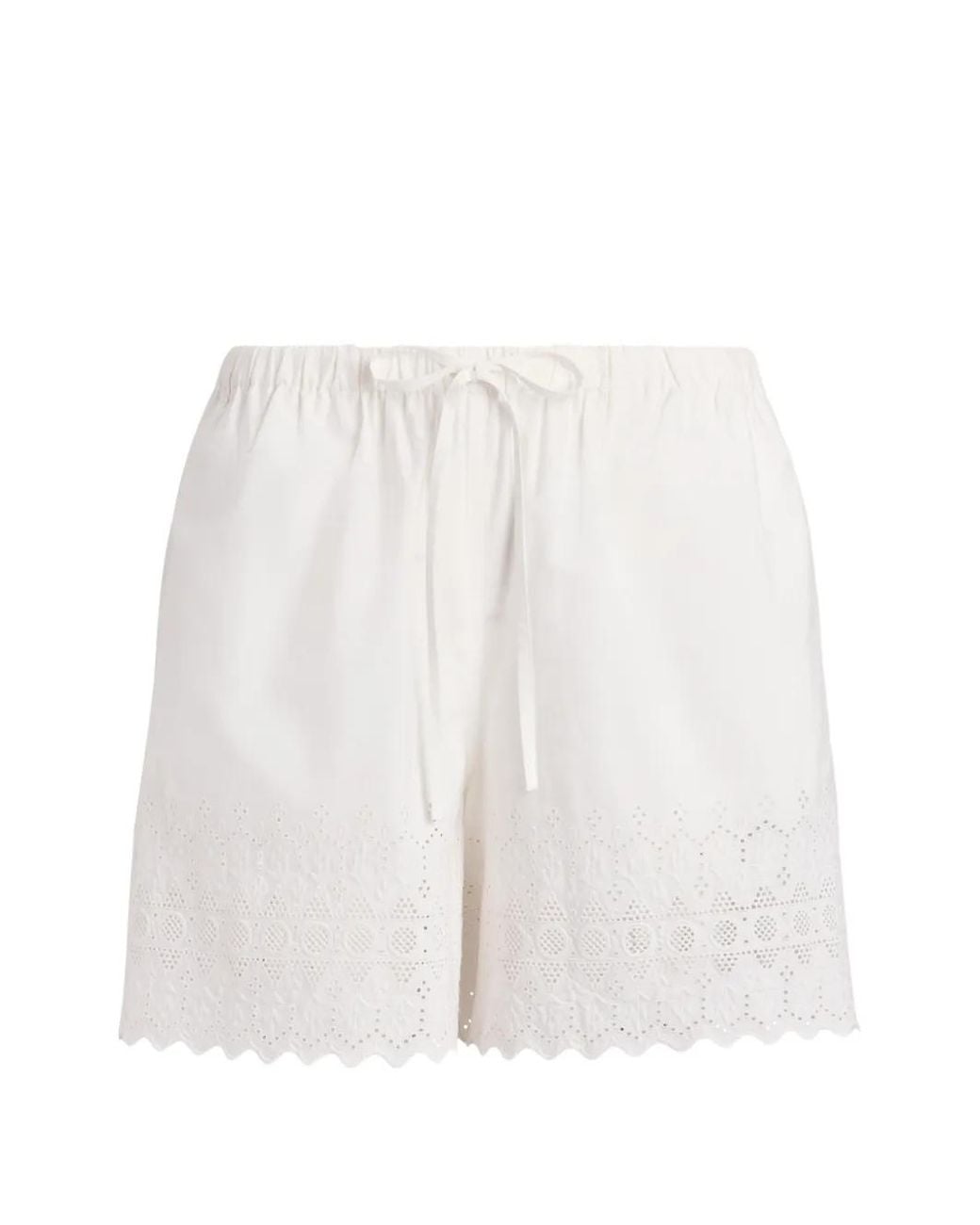 Polo Ralph Lauren White Cotton Eyelet Short