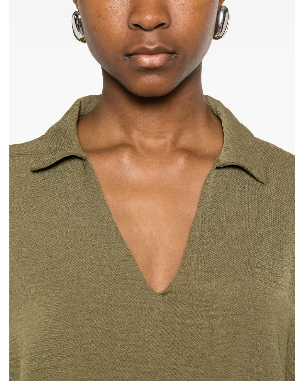 PHILIA LOFT Natural Blouse À Col V