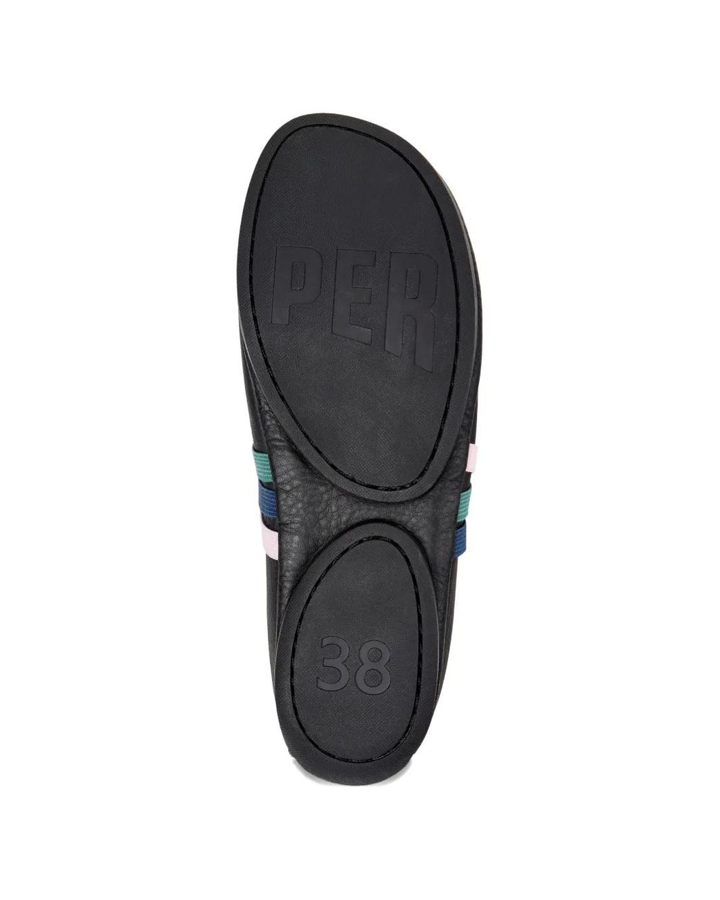 Camper White Nina Elasticated Ballerina Flats