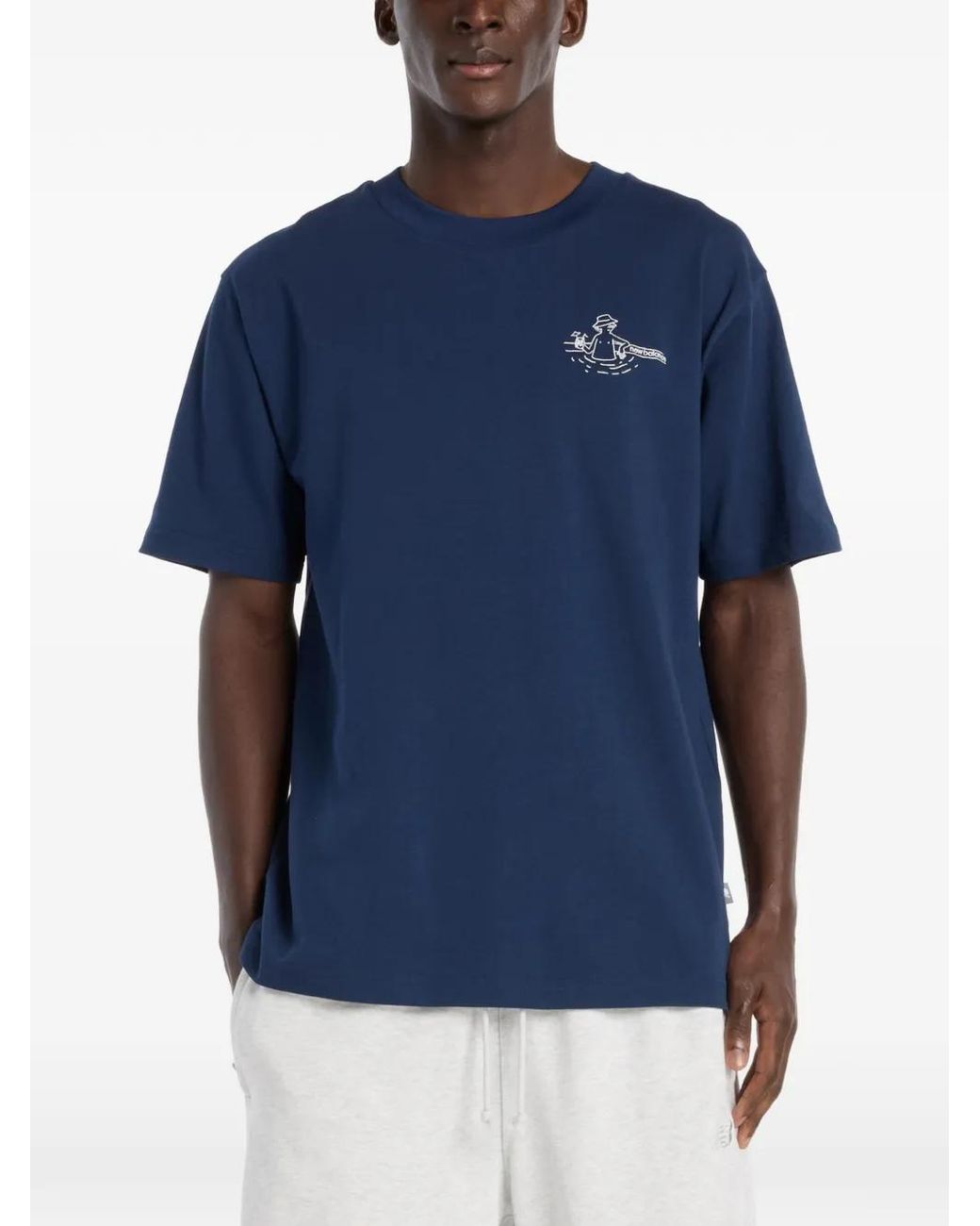 New Balance Blue T-Shirt Fountain for men
