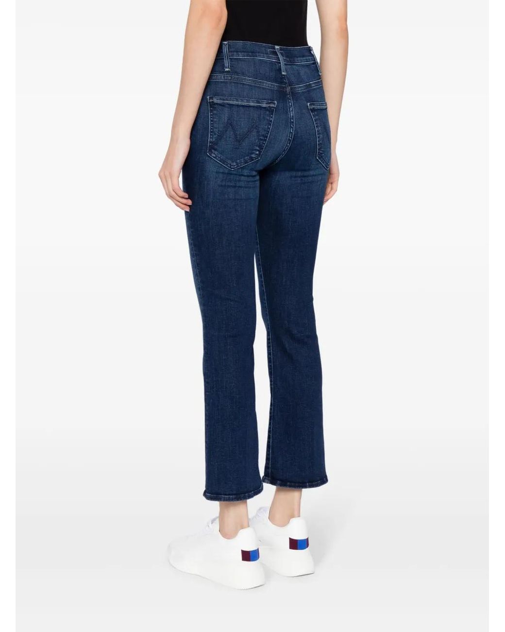 Mother Cropped Jeans in het Blue