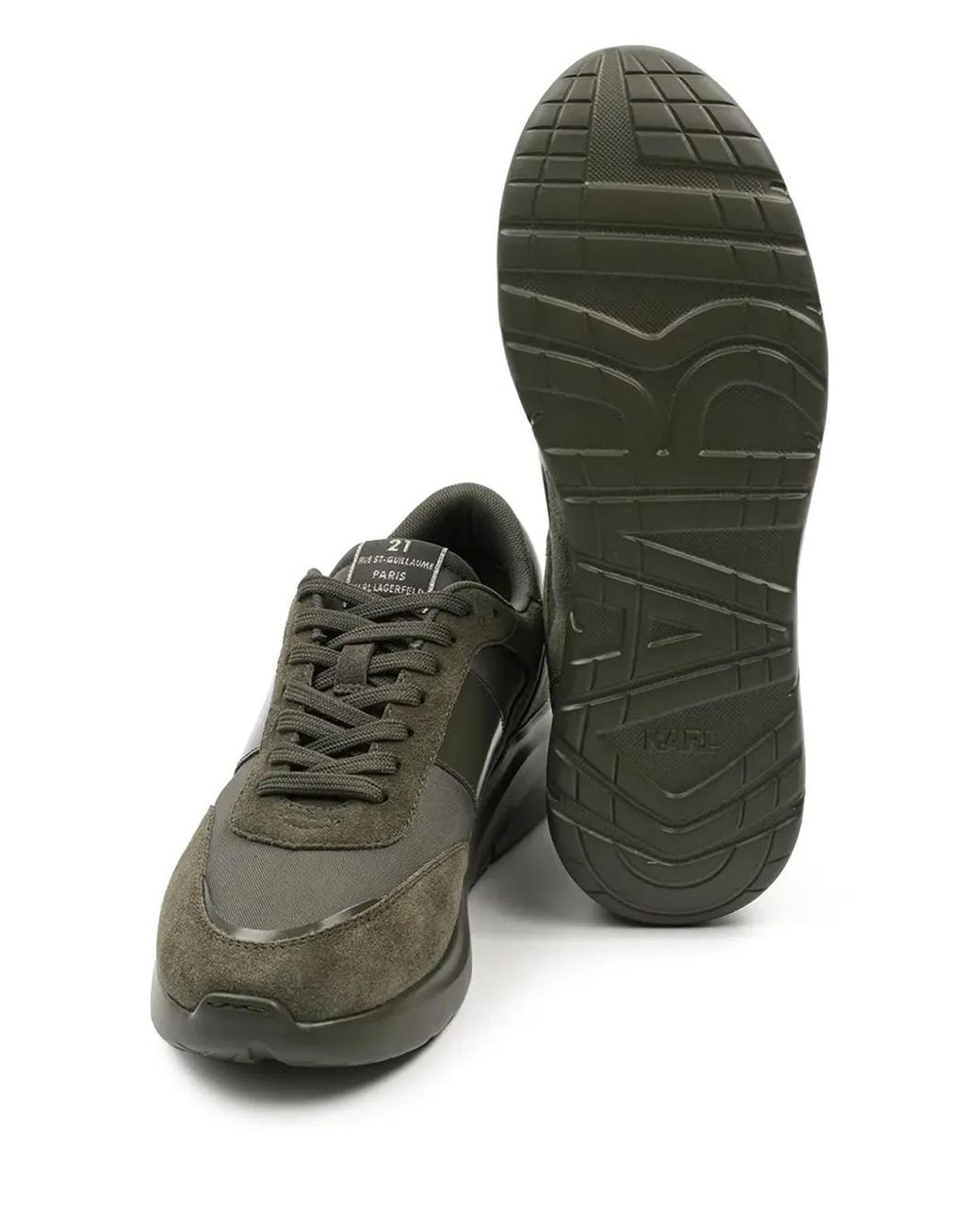 Karl Lagerfeld Green Maison Sneakers for men