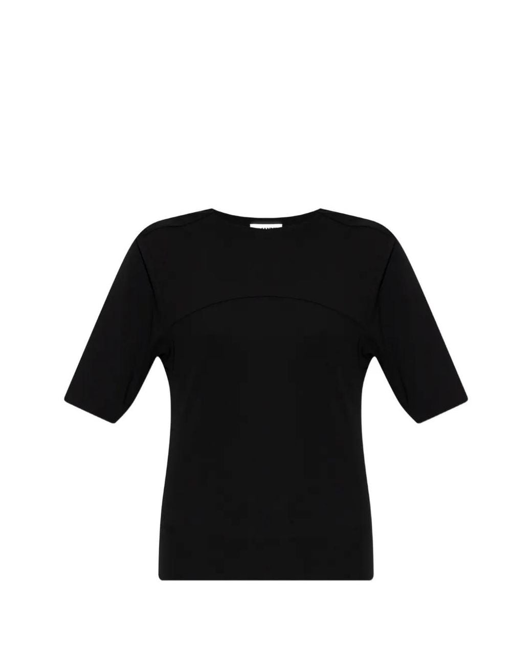 Jil Sander Black Haut À Fente Au Dos