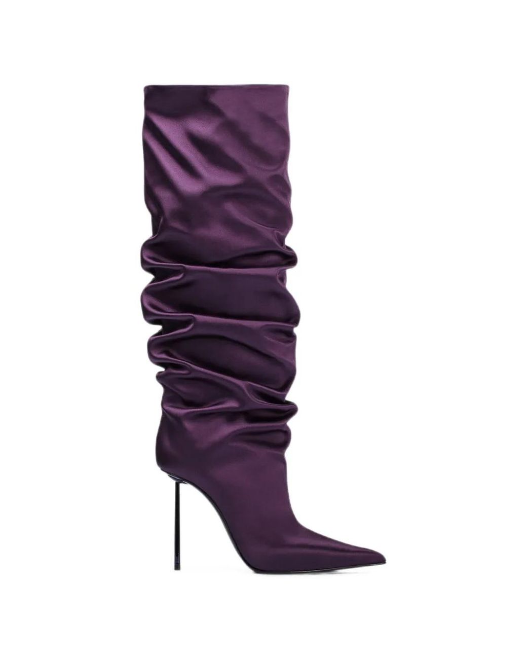 Le Silla Purple Amelia Pointed-Toe Boots