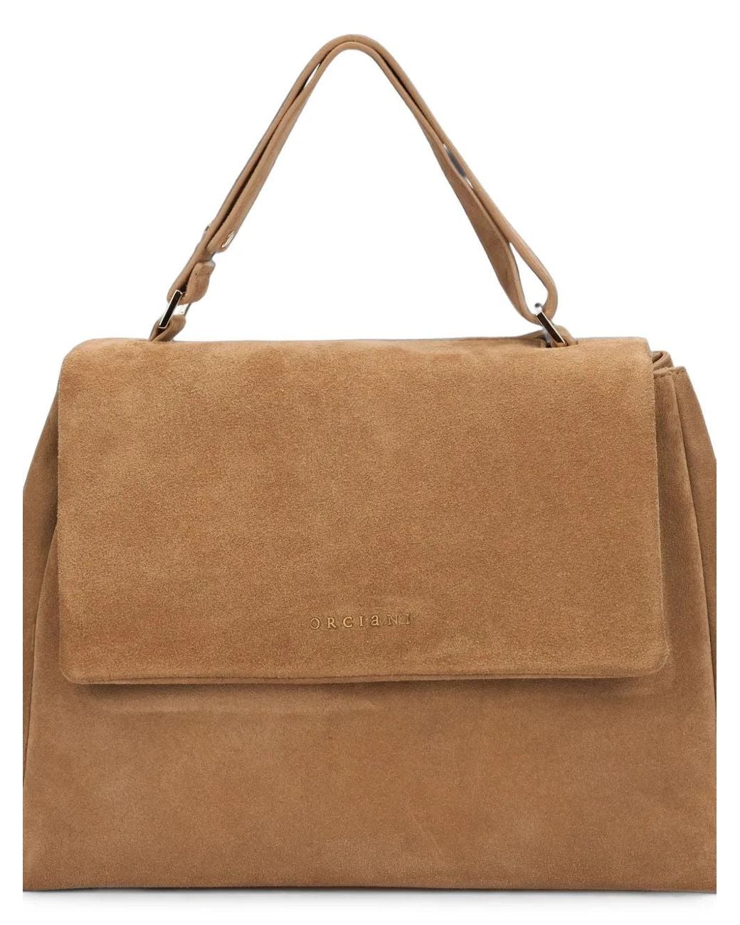 Orciani Brown Sveva Suede Shoulder Bag