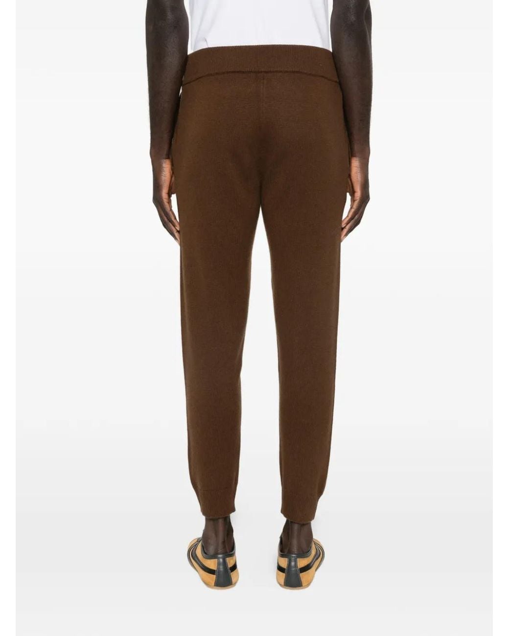 Entire studios Brown Ribbed Knit Trousers