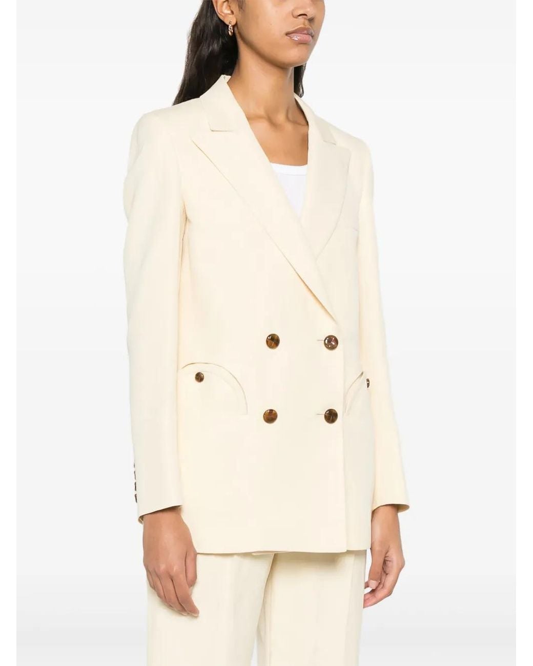 Blazé Milano Natural 'Esse' Double-Breasted Blazer