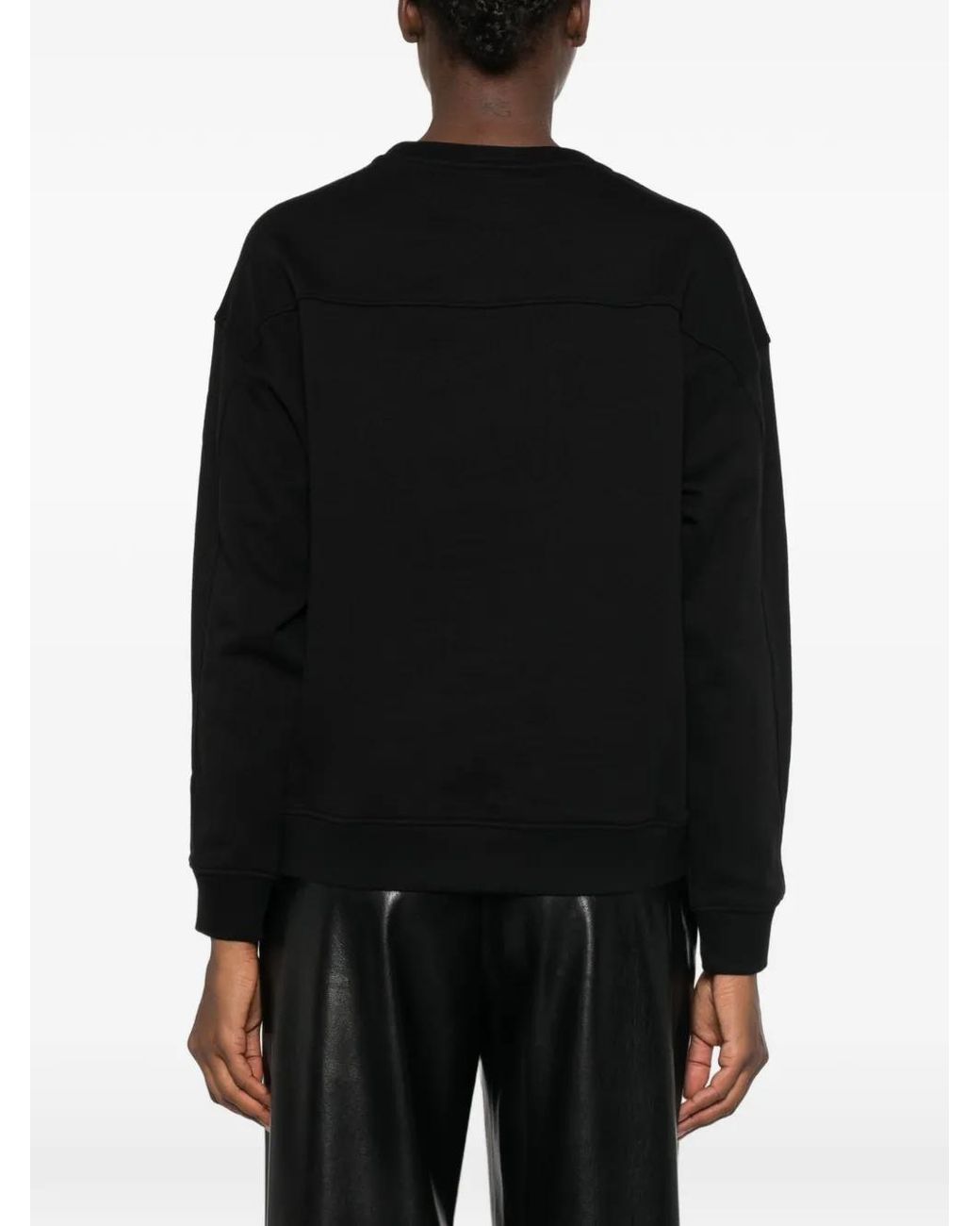 Pinko Black Love Birds Embellished Sweater