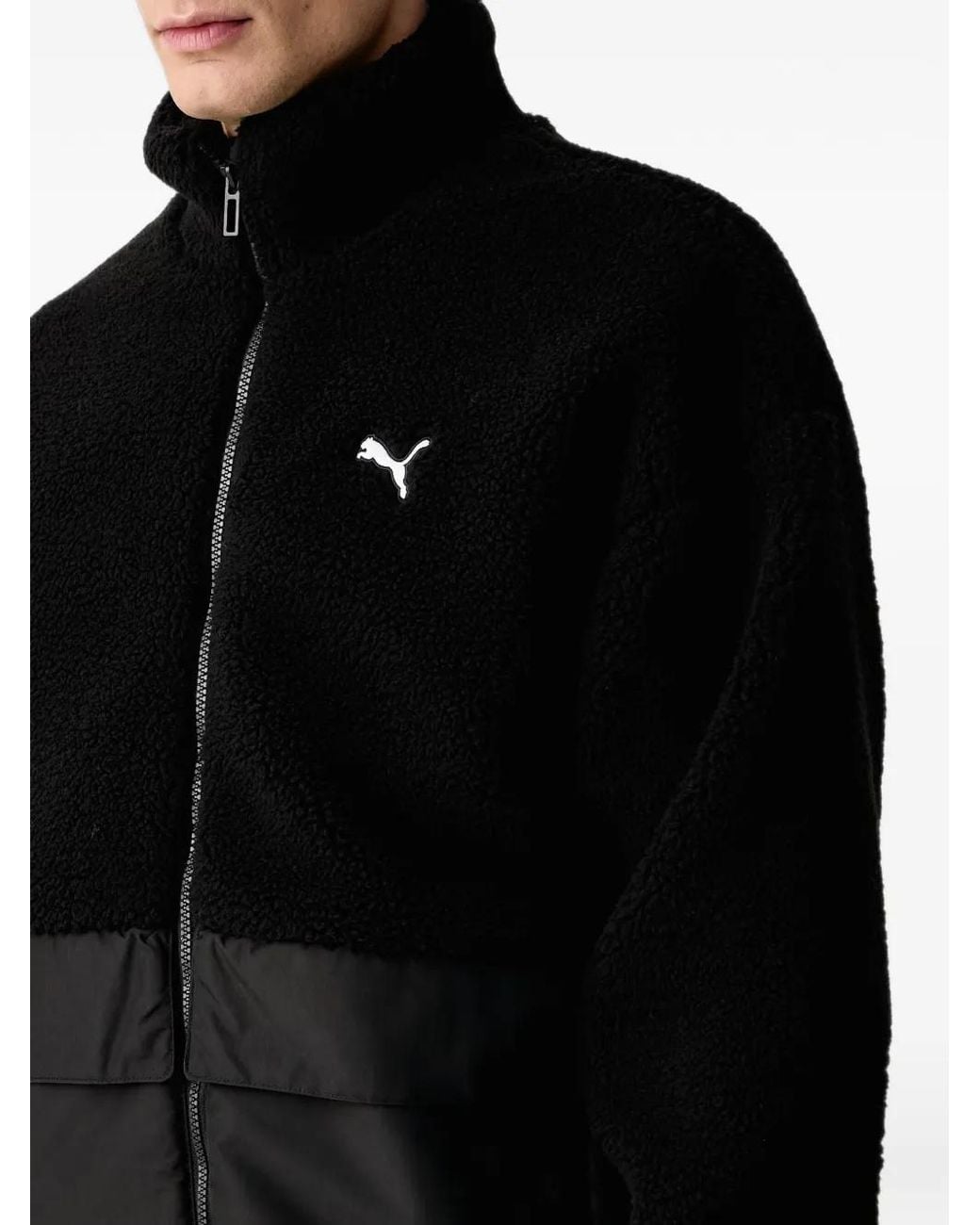 PUMA Black Hybrid Re:Fibre Relaxed Jacket for men