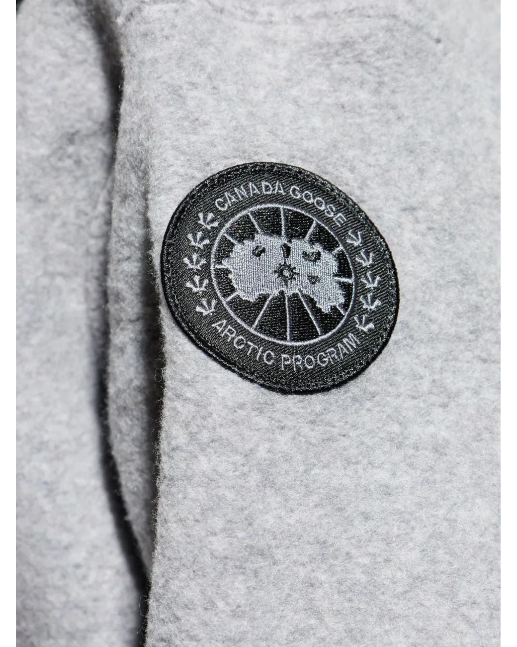 Canada Goose Gray Hooded Wool Jacket for men