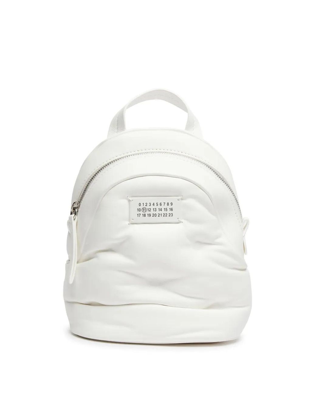 Maison Margiela White Glam Slam Quilted Backpack