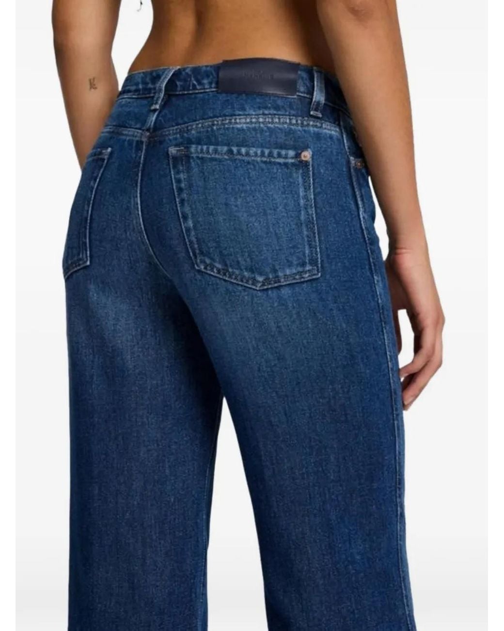 7 For All Mankind Blue Five-Pocket Jeans