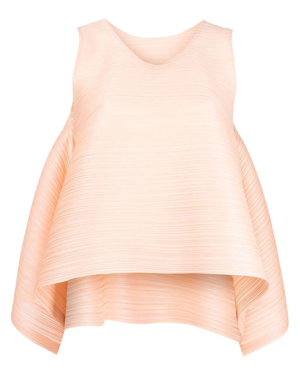 Pleats Please Issey Miyake Fully-pleated A-line Top in Pink | Lyst