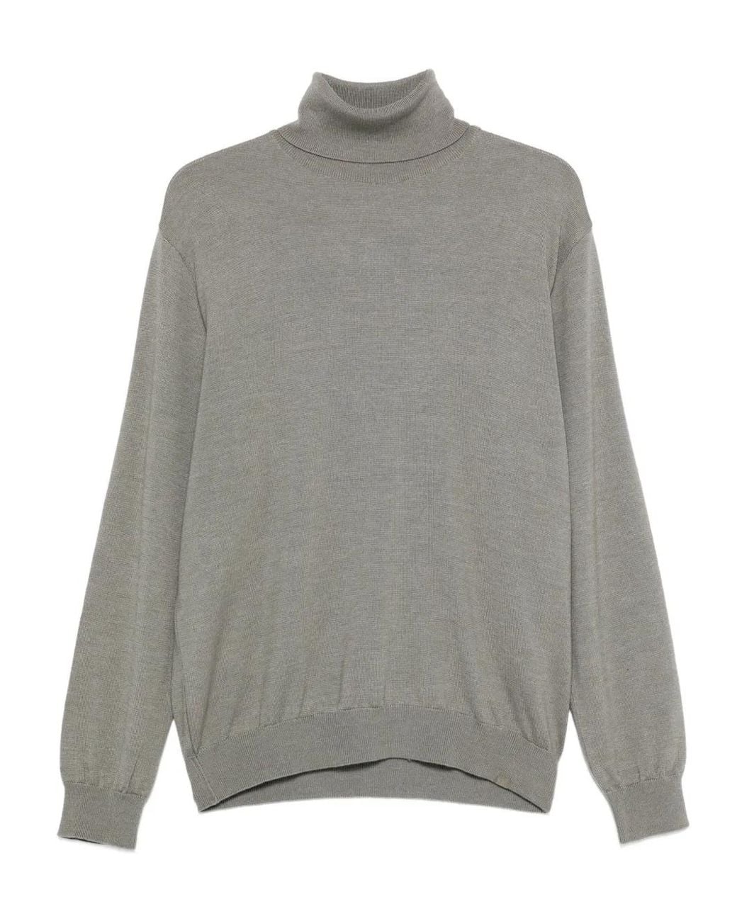 Paul & Shark Gray Turtleneck Wool Sweater for men