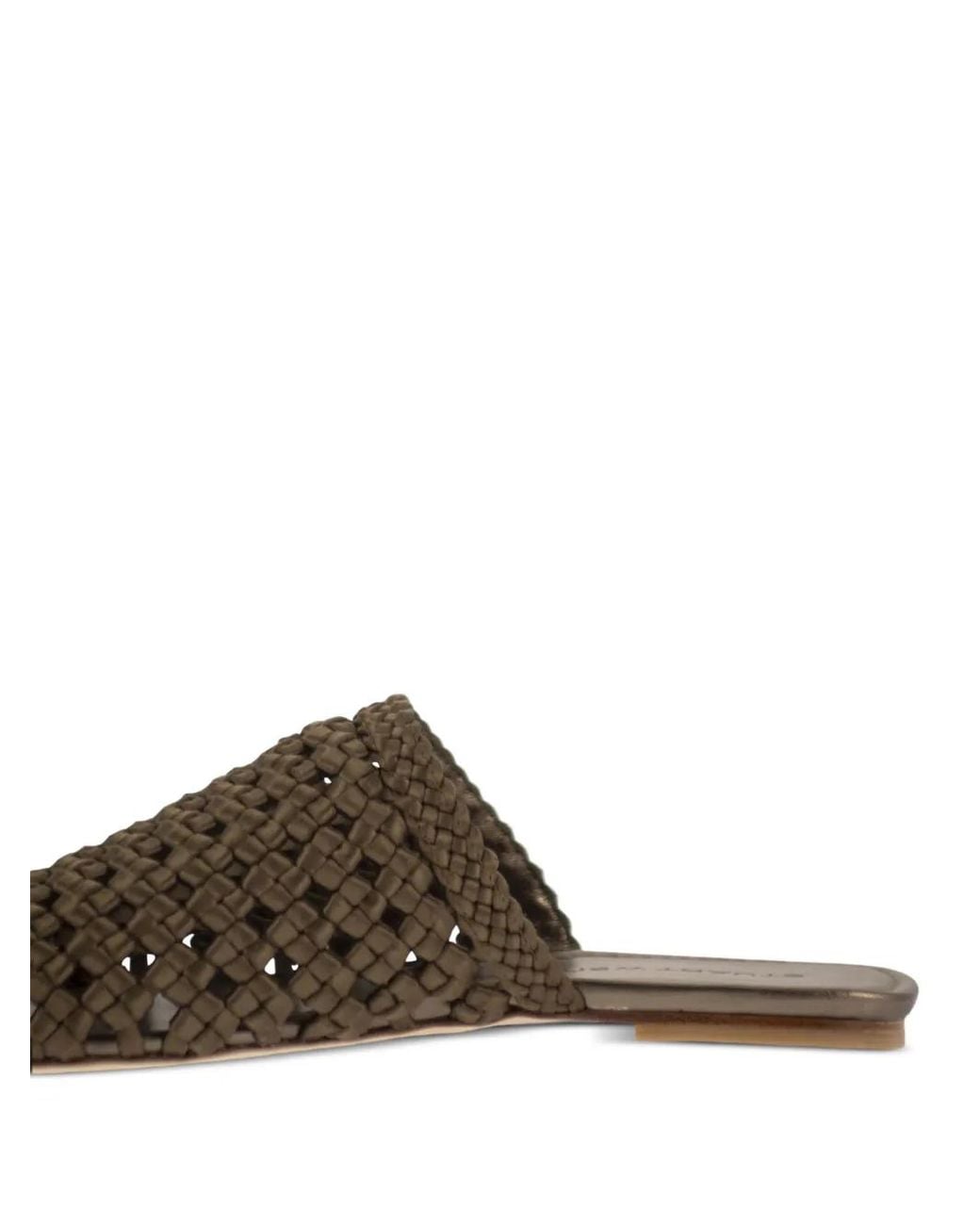 Stuart Weitzman Brown Marina Flat Mule