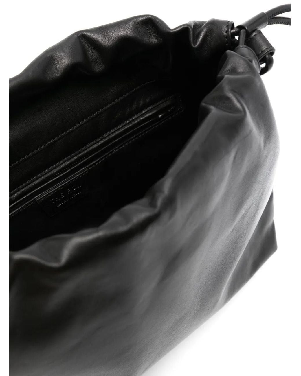 The Row Black Angy Leather Crossbody Bag