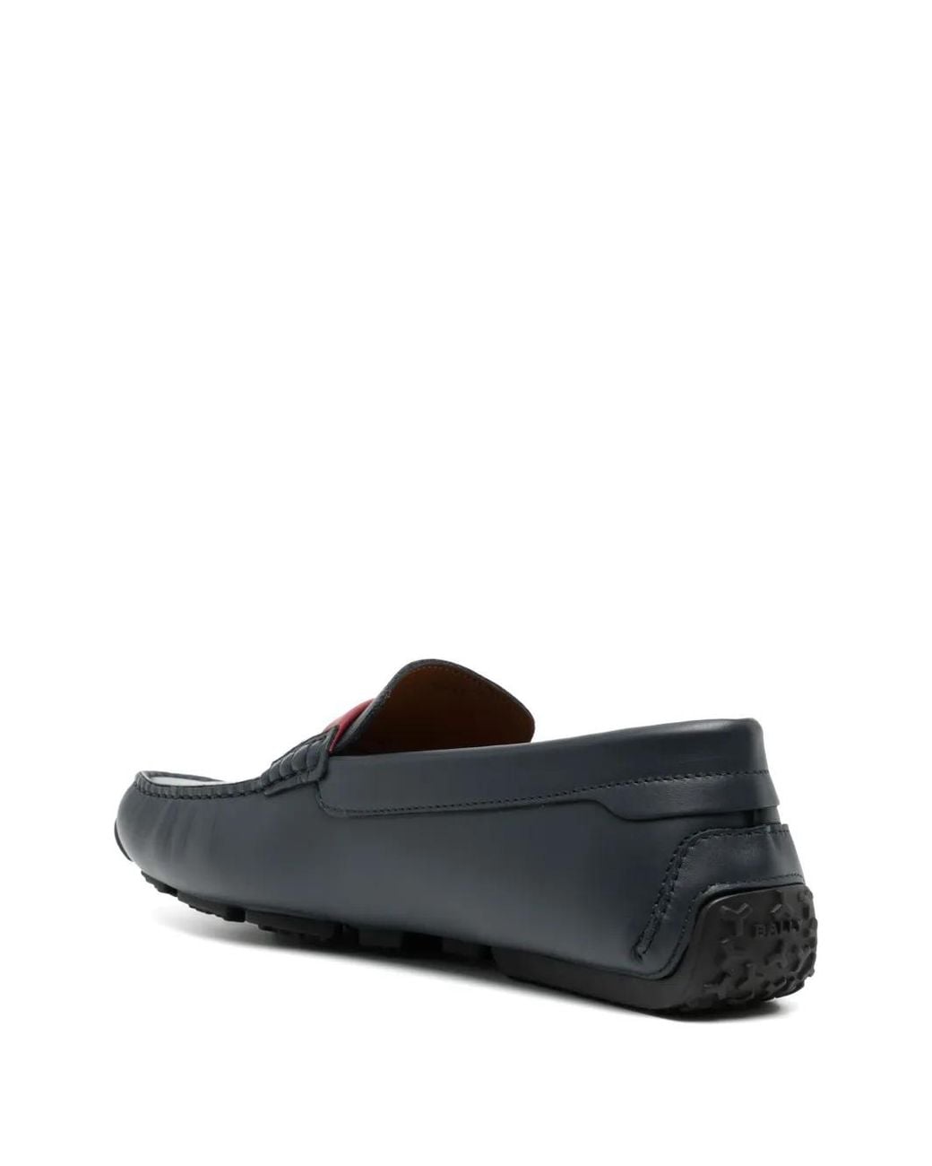 Bally Black Pilot Leather Loafers for men