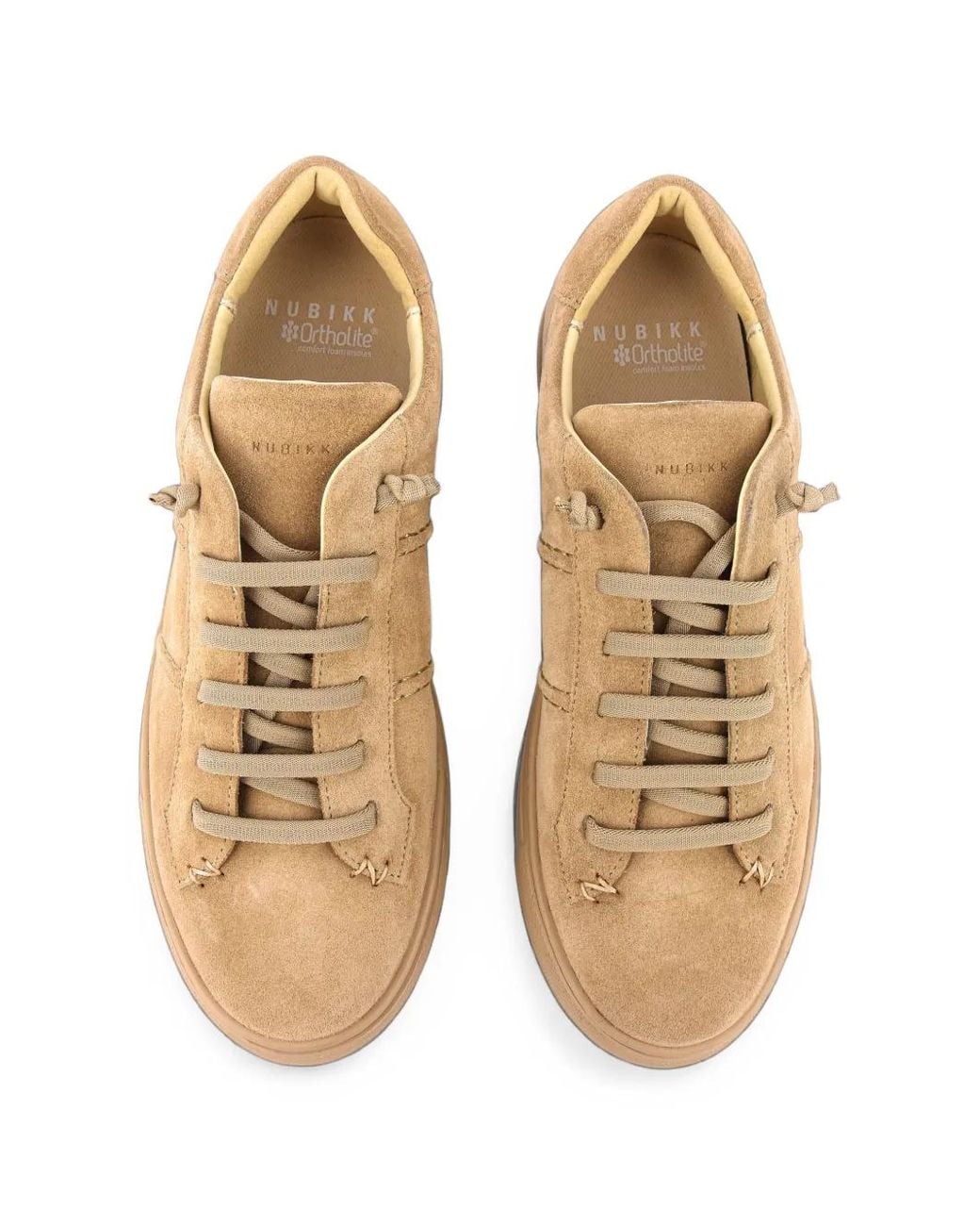 Nubikk Natural Jase Ease Suede Low-Top Sneakers for men