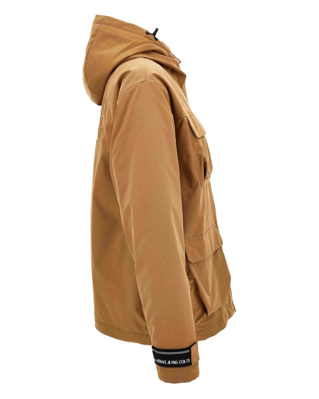 Versace Jeans Couture Brown Hooded Pocket Jacket for men