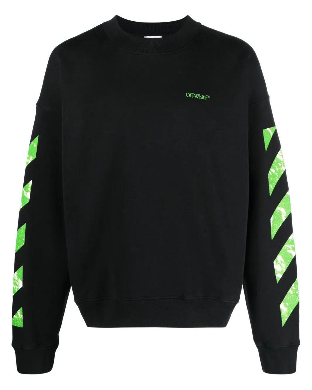 Off-White c/o Virgil Abloh Black Diag Stripe Sweatshirt for men