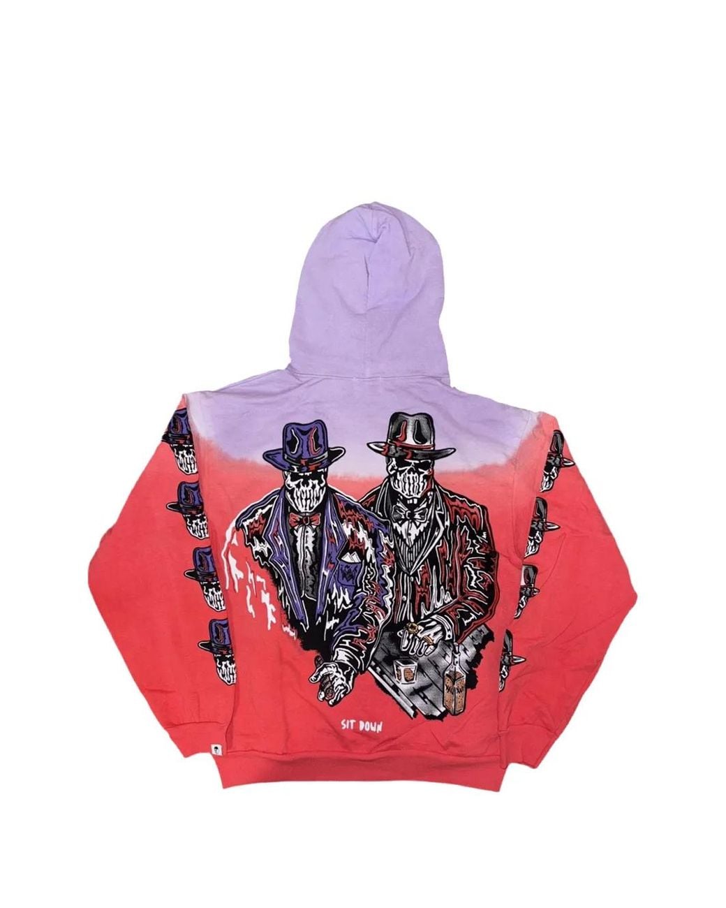 Warren Lotas Pink Sit Down Graphic-Print Hoodie for men