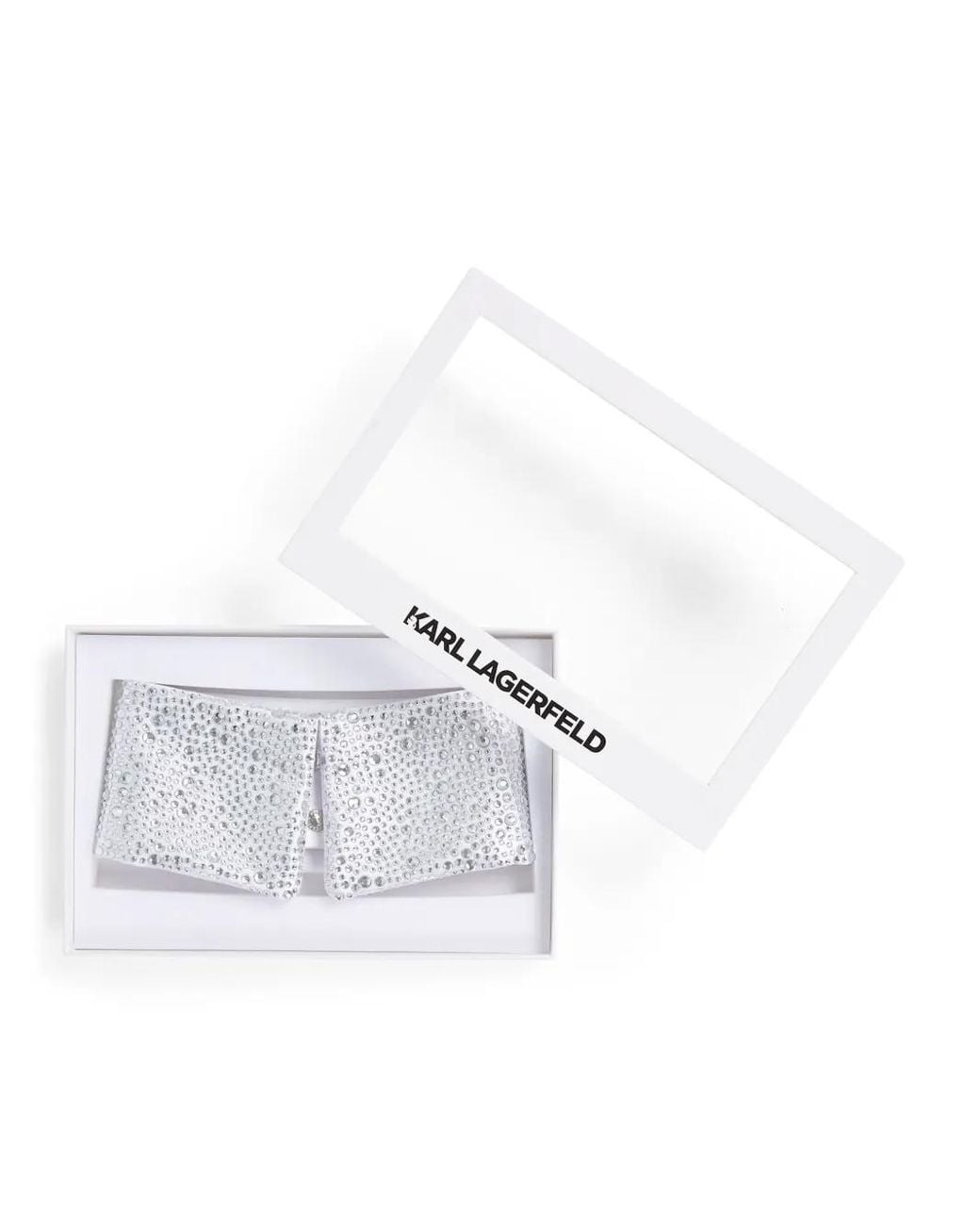 Karl Lagerfeld White K/Essential Collar