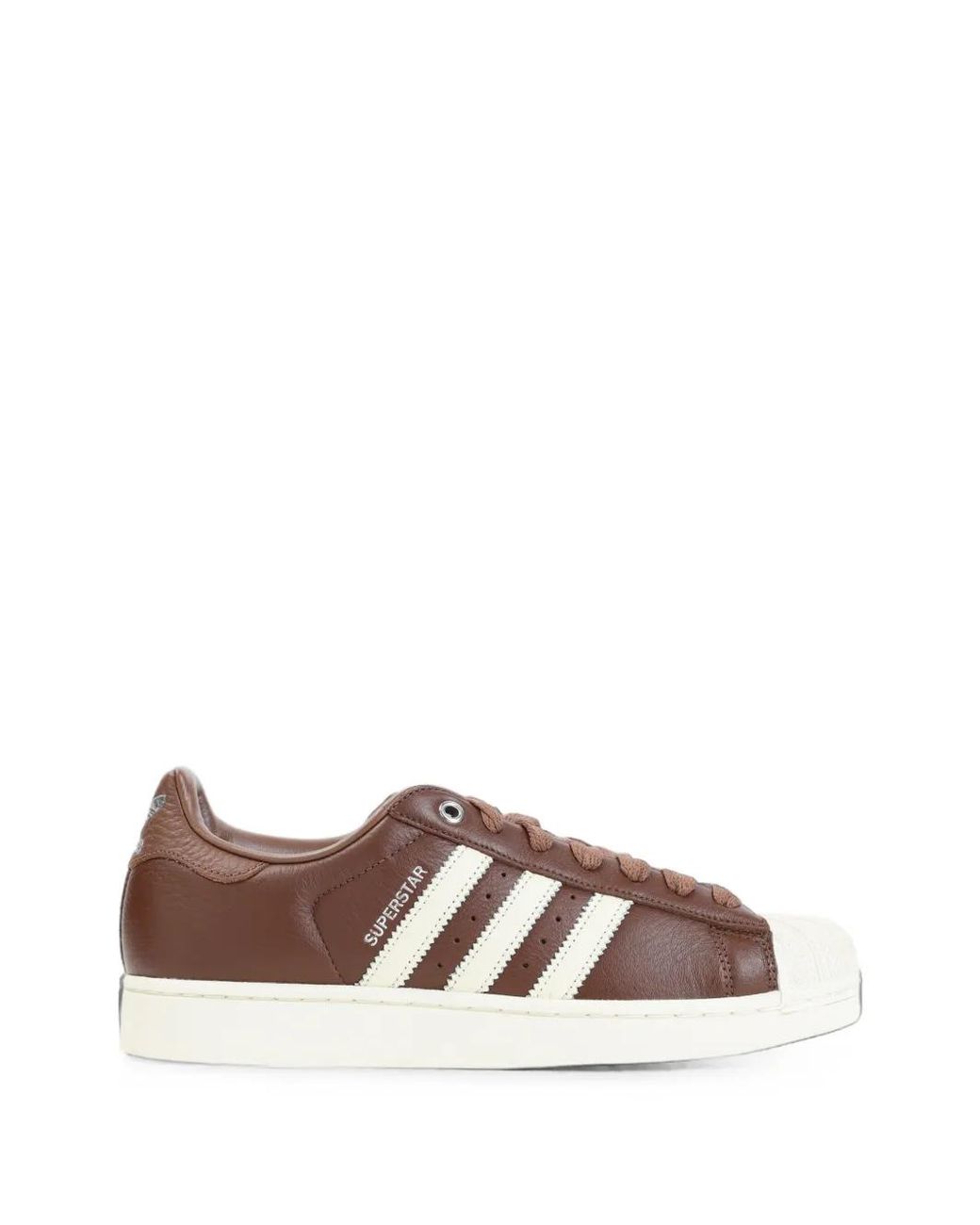 Adidas Brown Superstar Ii Leather Sneakers for men