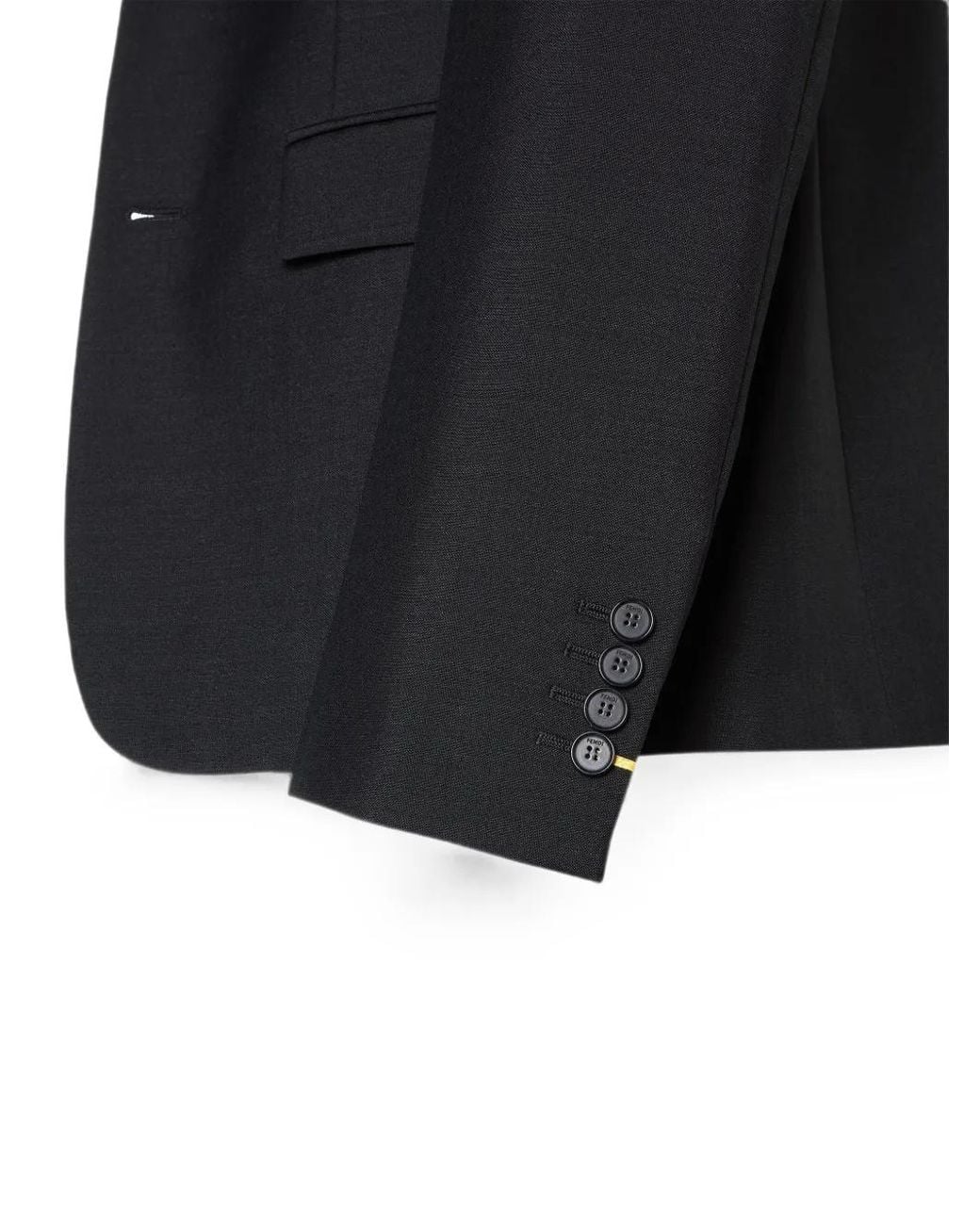 Fendi Black Single-Breasted Jacket for men