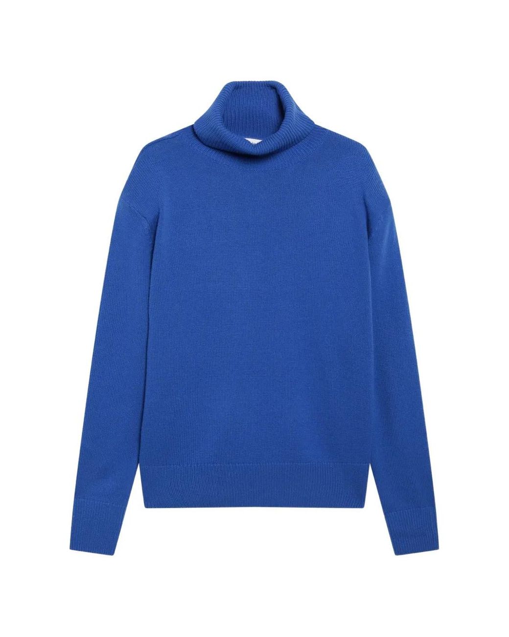 Frankie Shop Blue Gala Padded-Shoulders Sweater