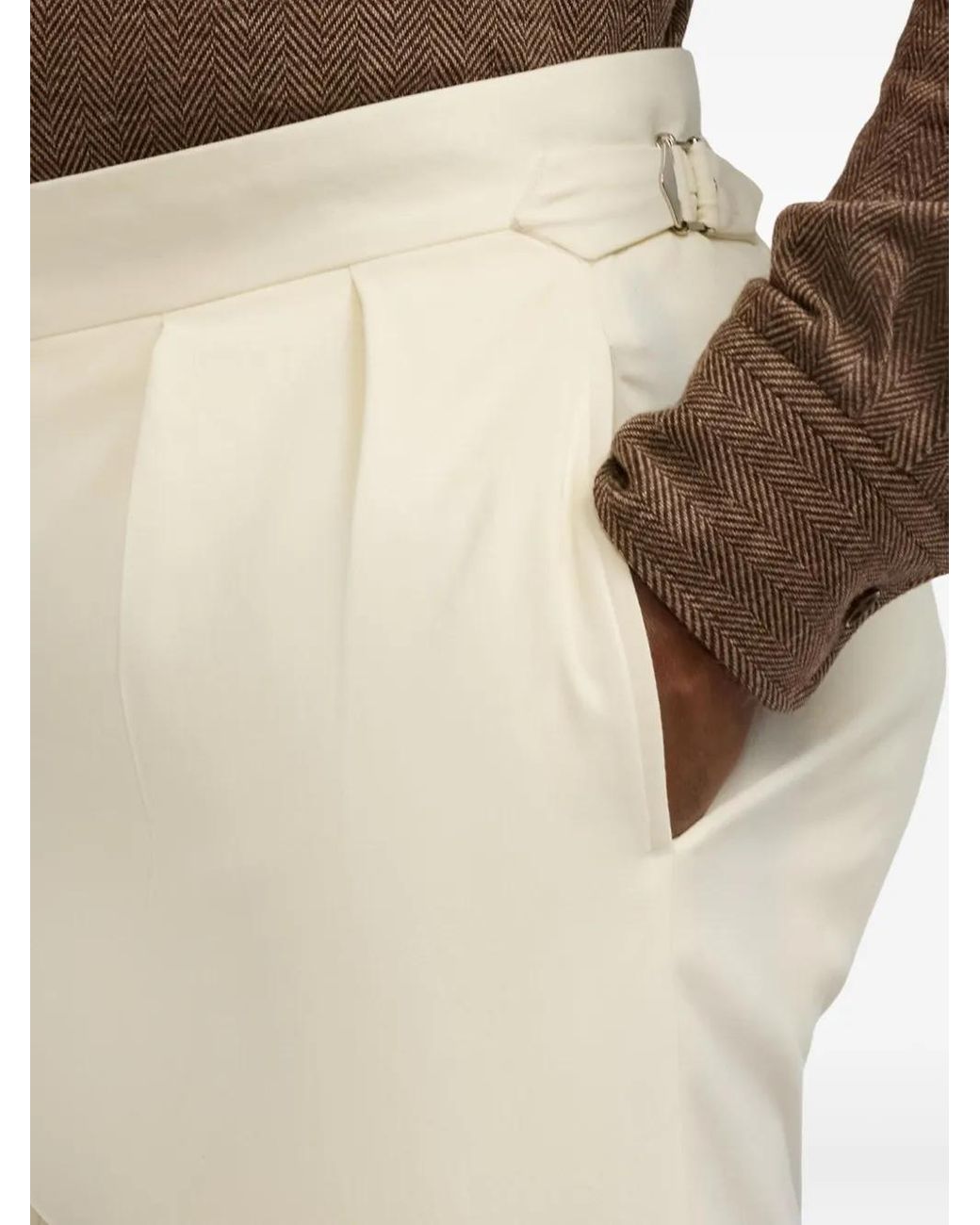 Ralph Lauren Natural Wool Trousers for men
