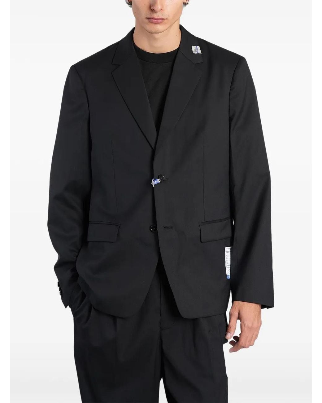 Maison Mihara Yasuhiro Black Washable Tailored Jacket for men