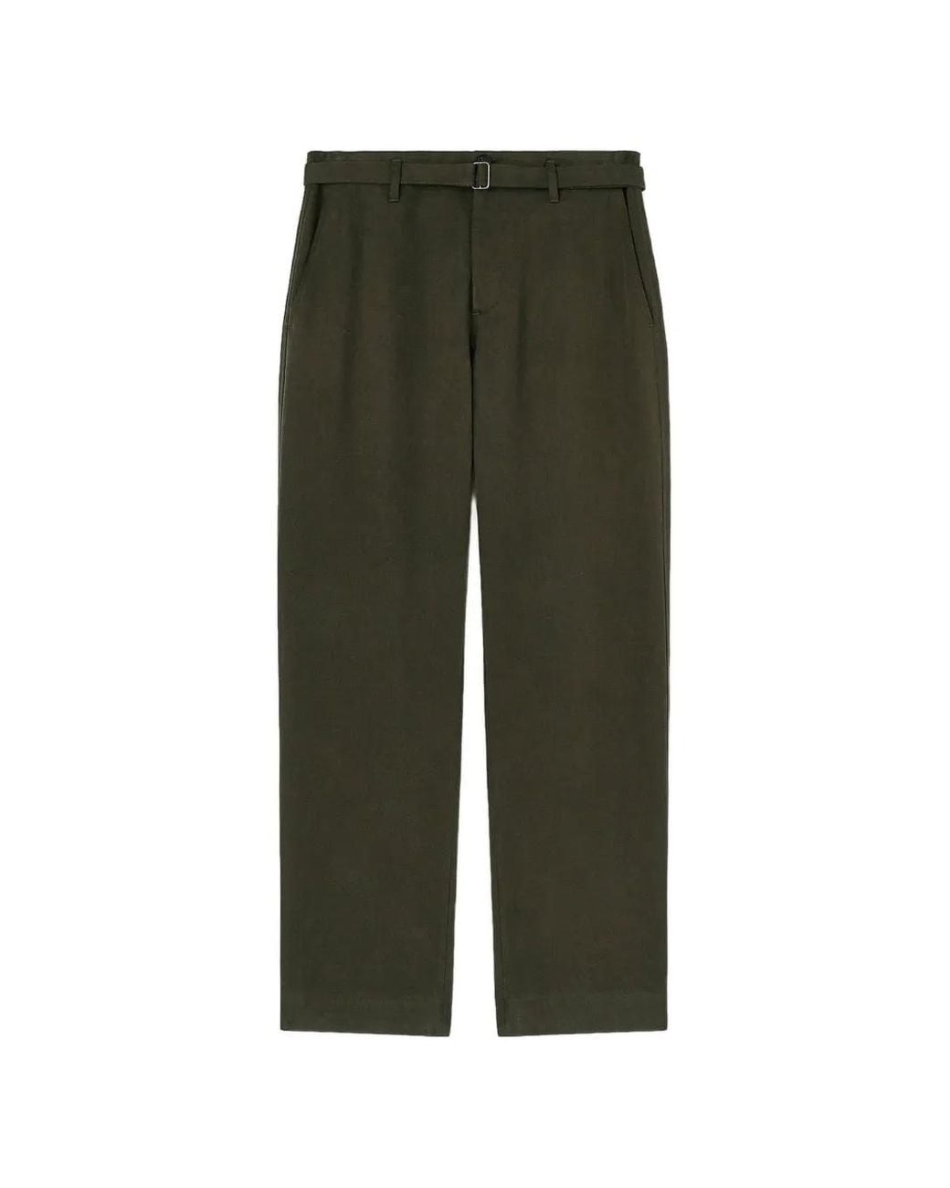 RETORI Green Peach-Touch Linen Trousers for men