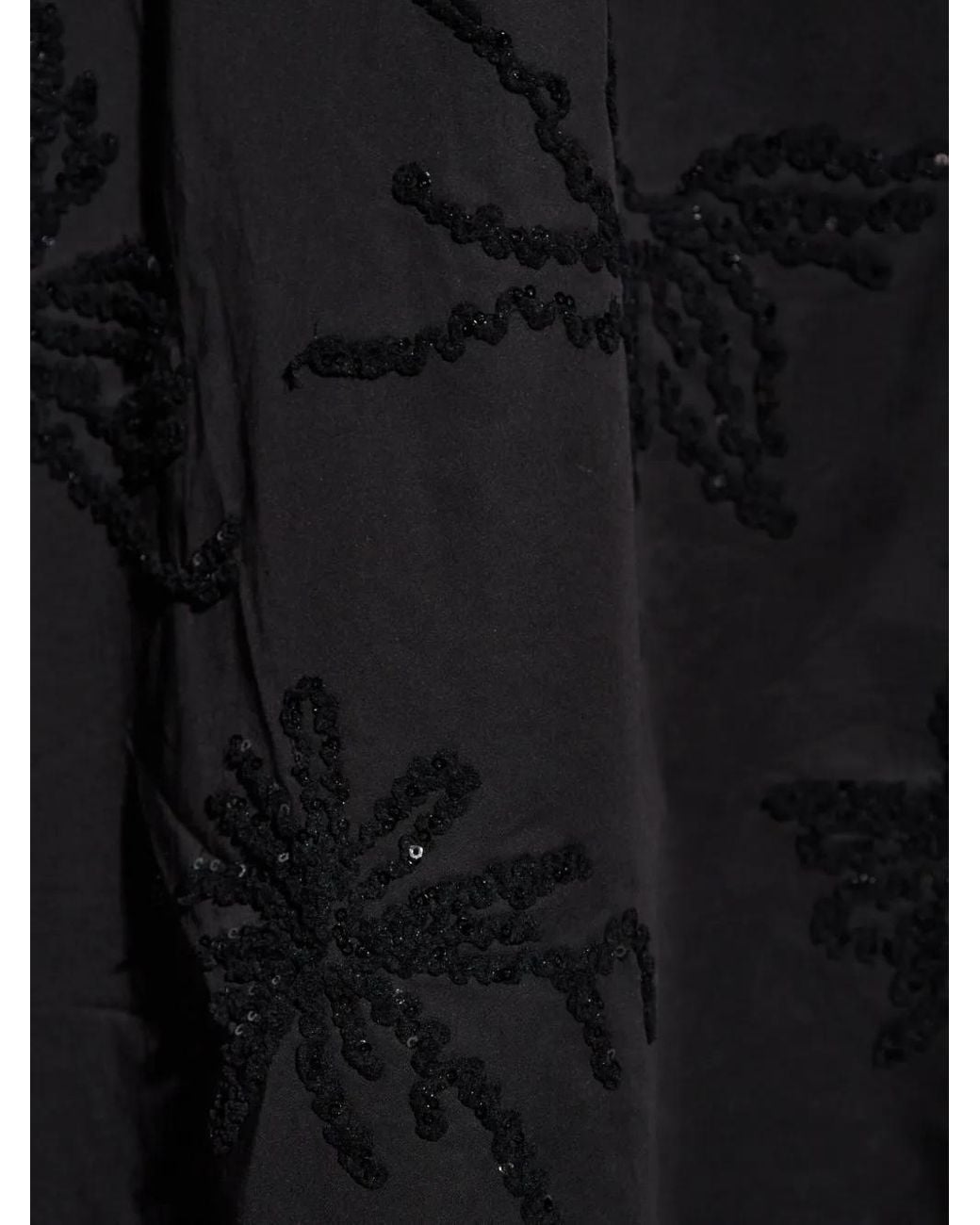 Munthe Black Ronia Sequin-Embellished Midi Dress