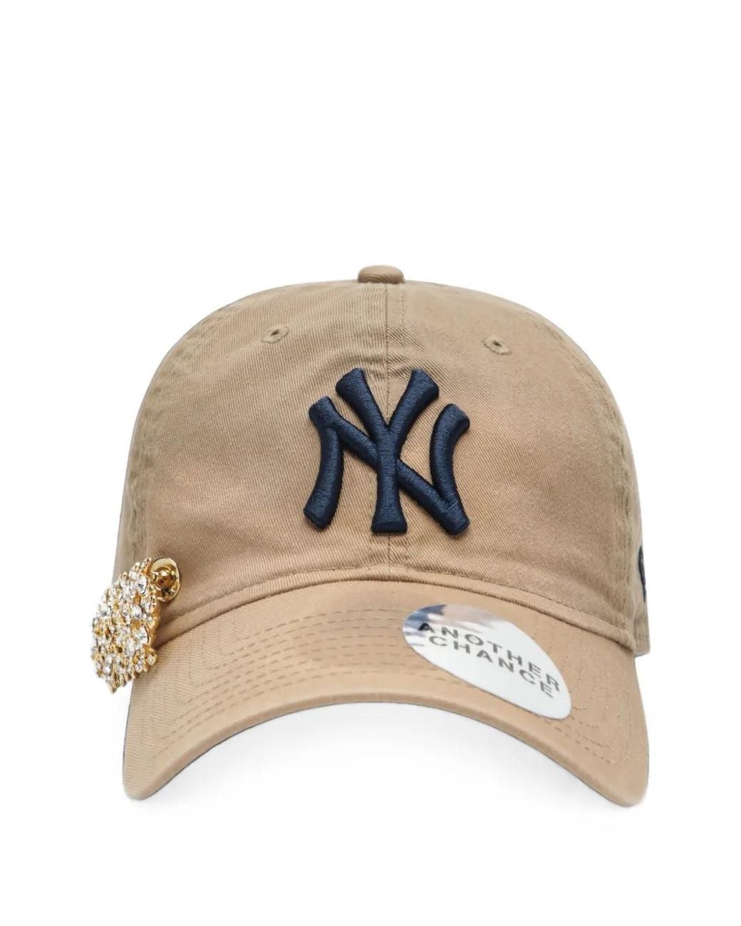 ANOTHER CHANCE Natural Crystal-Embellished Logo-Embroidered Cap for men