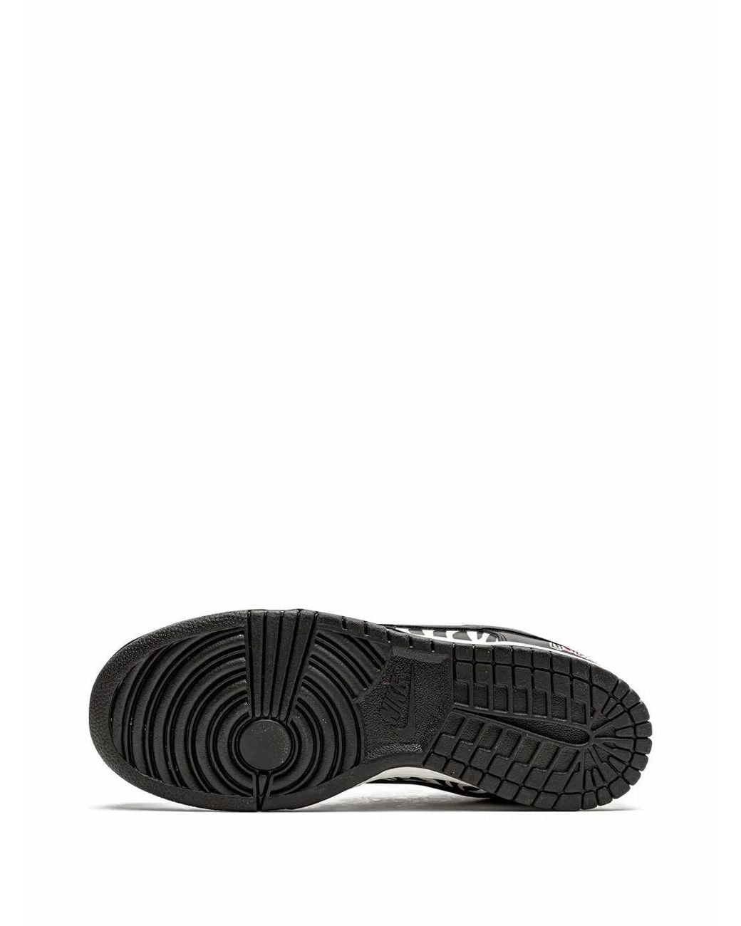 Nike Black Sb Dunk Low Og Qs "Quarter Snacks" Sneakers