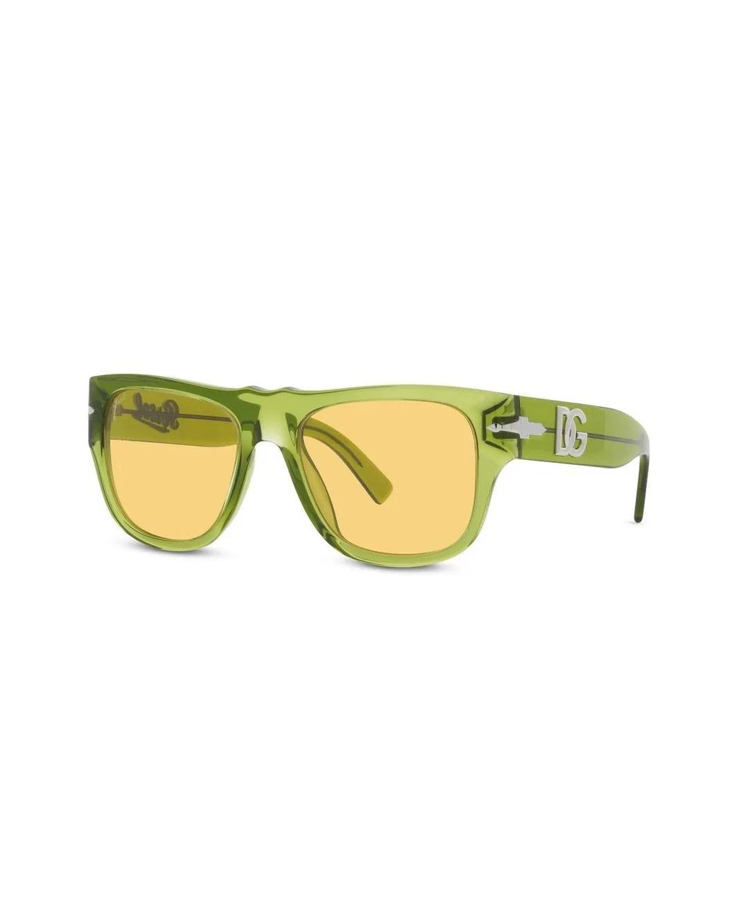Persol Yellow Rectangle-Frame Sunglasses for men