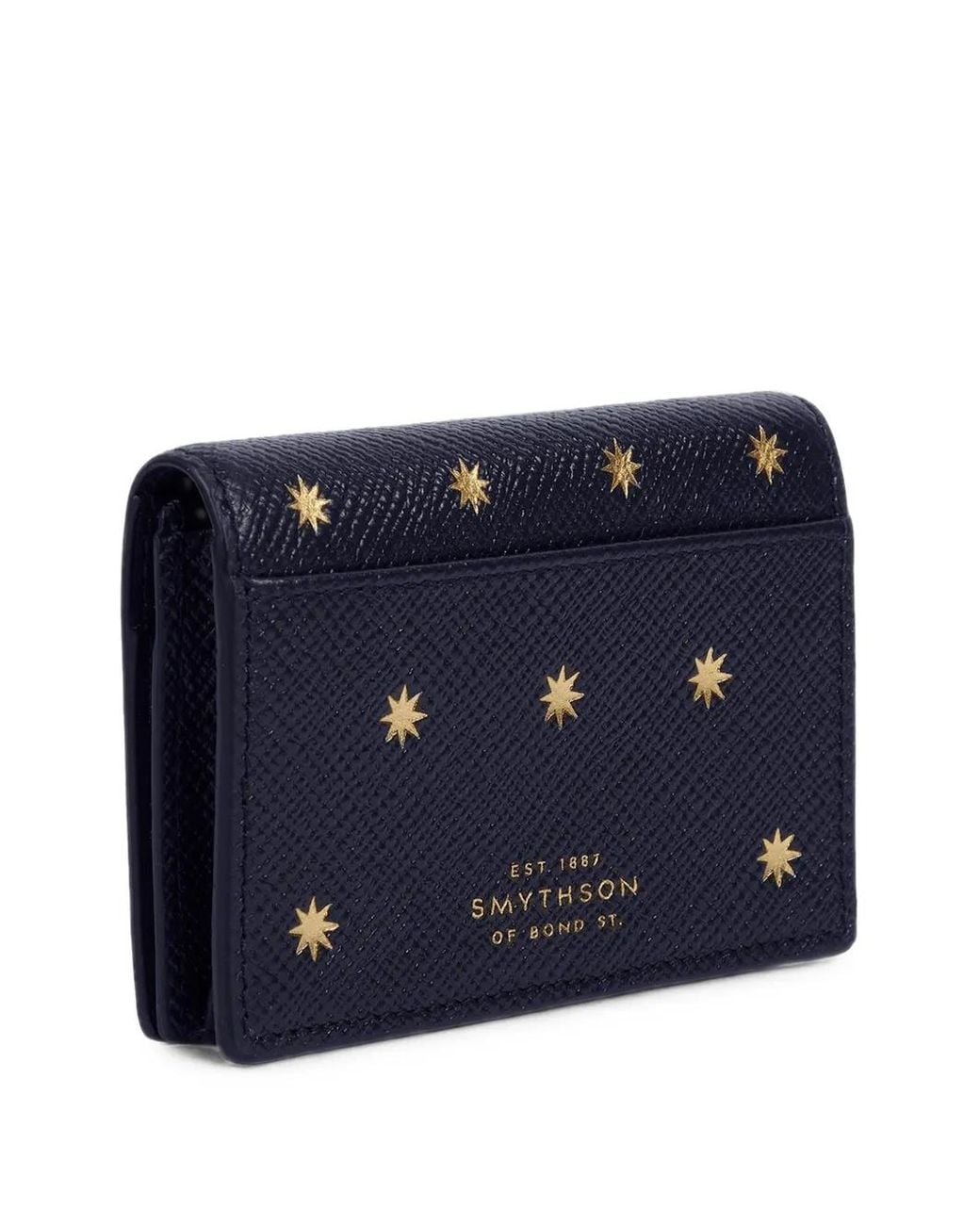 Smythson Blue Stars Card Case