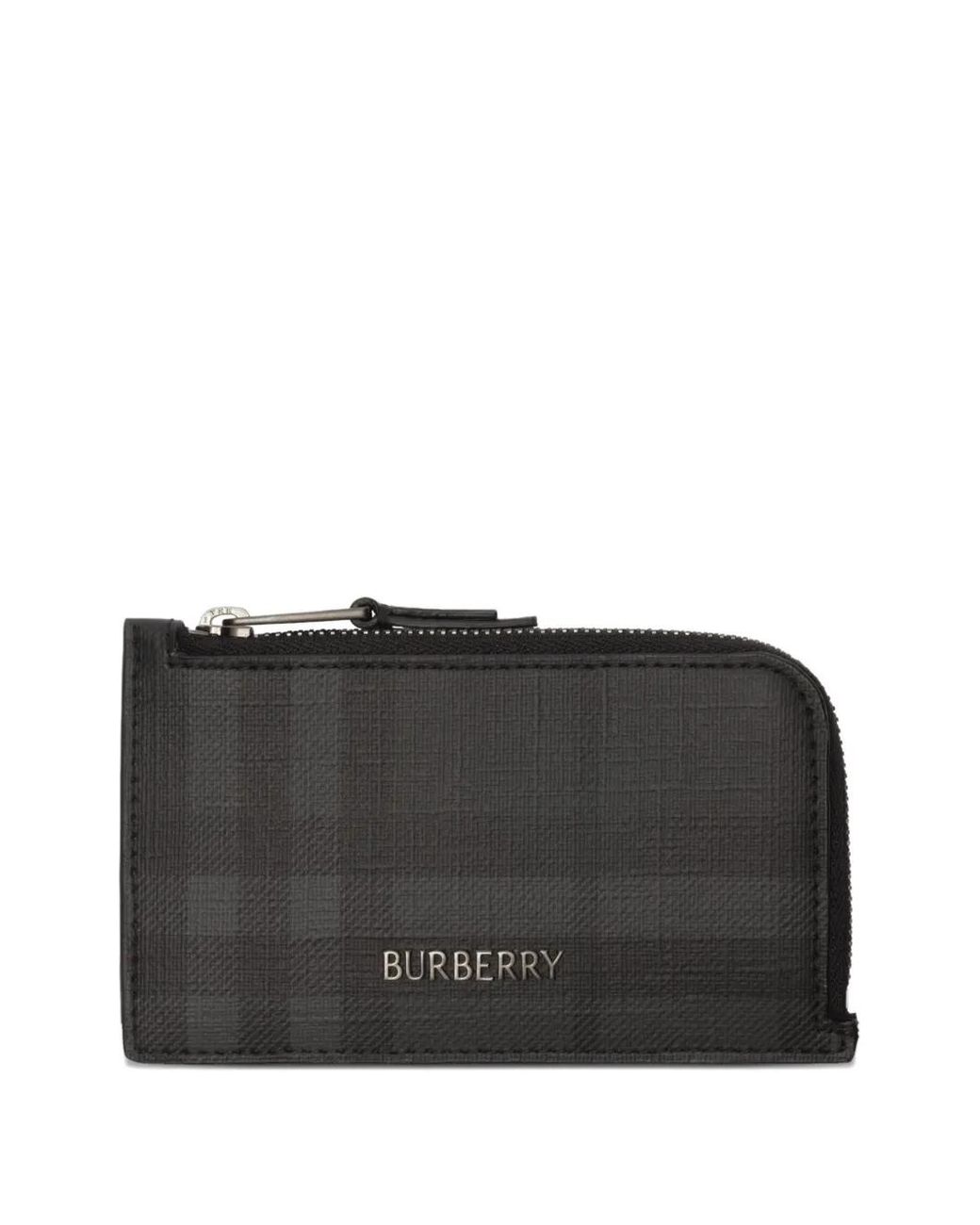 Burberry Black Mini Somerset Bin Leather Card Case for men