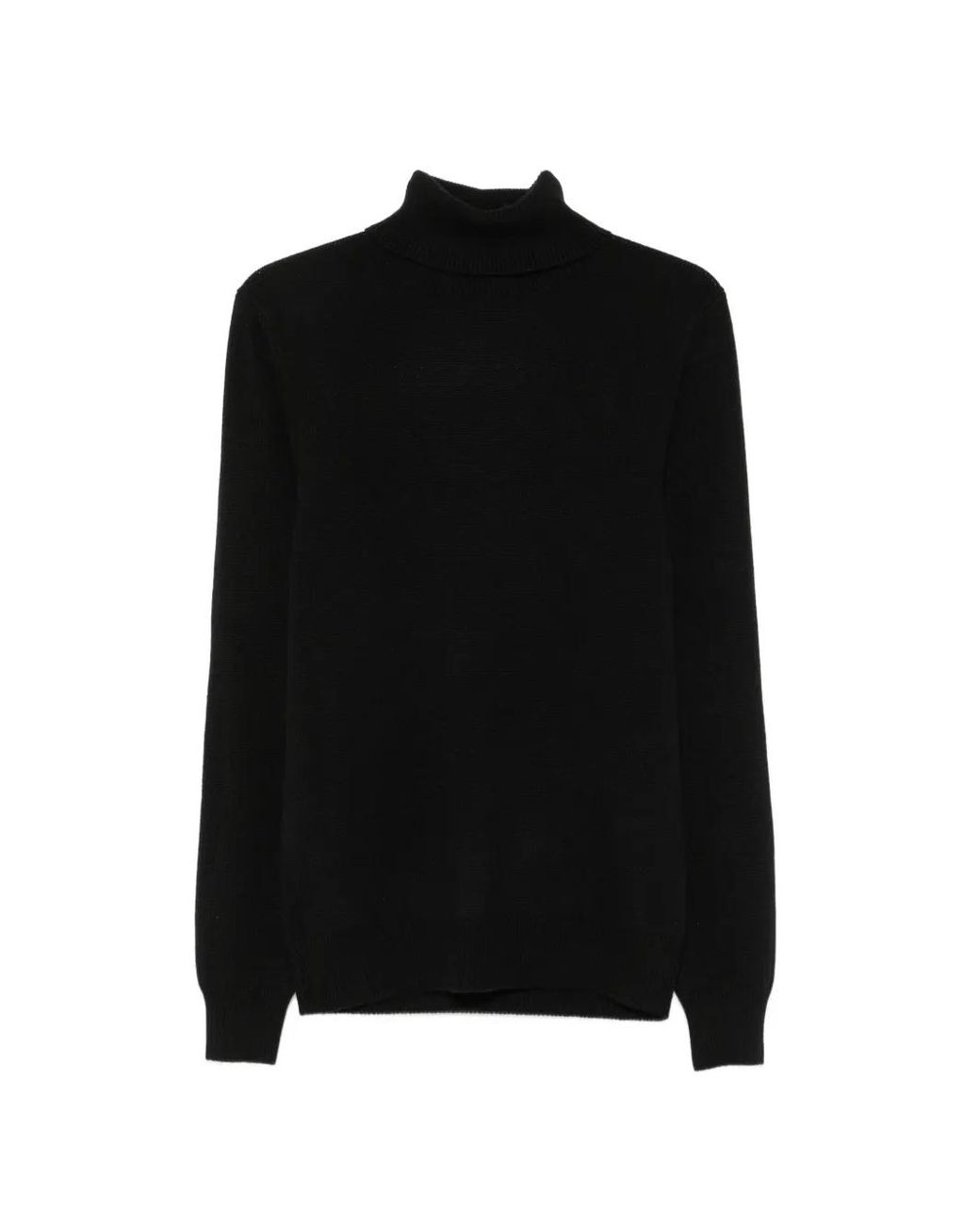 Malo Black Pull À Col Roulé for men