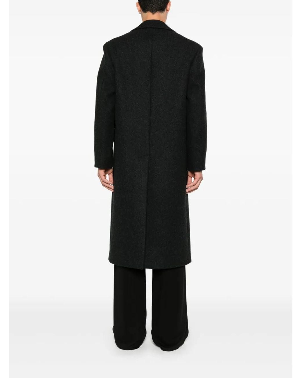Jil Sander Black Wool Coat for men