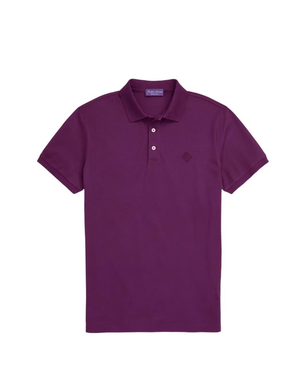 Polo Ralph Lauren Purple Embroidered-Logo Piqué Polo Shirt for men
