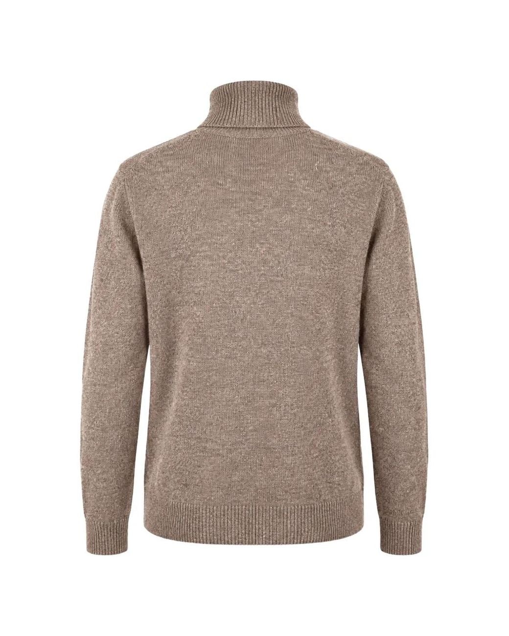 Mc2 Saint Barth Gray Moody Roll-Neck Sweater